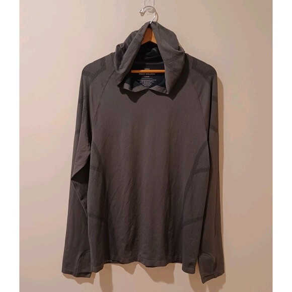 Mack Weldon Stealth Performance Hoodie Mens L Gray Hooded Sweatshirt Pullover - Picture 1 of 7